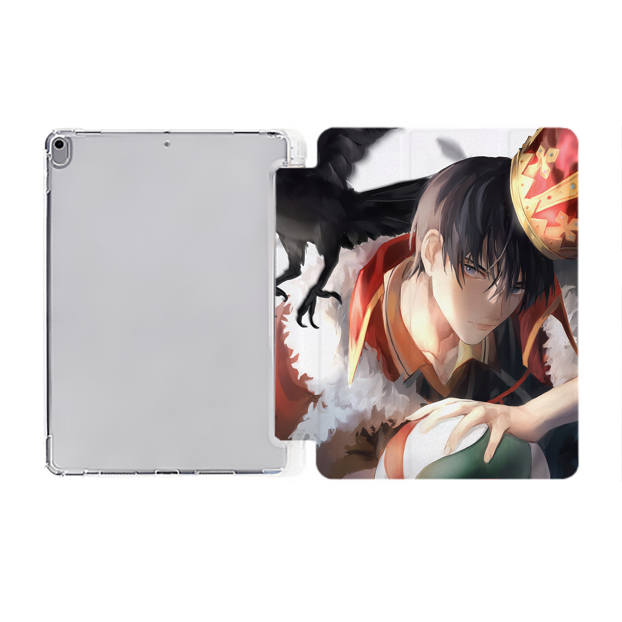 （画像用） ハイキュー!! Haikyu!! IPad ケース ペン収納付き 三つ折りスタンド PUレザー×シリコン 対応機種9.5/10.5/10.9インチ